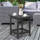 2-Day Delivery 18 Inch Weather Resistant Side Table for Garden Yard Patio