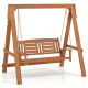 2-Seater Porch Swing with Stand Adjustable Chains