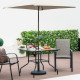2-Day Delivery 35 x 35 Inch Patio Dining Table with 1.5 Inch Umbrella Hole without Umbrella