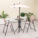 4 Pieces Outdoor Bar Set with Umbrella