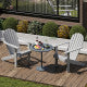 Acacia Wood Lounge Patio Adirondack Chair with Inclined Seat
