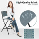 2-Day Delivery Folding Bar Stools Set of 2 Backrest Humanized Footrest