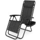 Portable Zero Gravity Chairs with Cup Holder Trays and Backrest