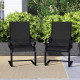 Set of 2 Patio Chairs with Quick-drying and Breathable Fabric for Backyard