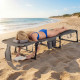 Portable Folding Chaise Lounge Chair with 4-Position Adjustable Backrest for Patio