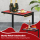 2-Day Delivery C-shaped Waterproof Outdoor Side End Table with Ceramic Top
