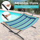Patio Hammock Foldable Swing Chair Bed with Detachable Pillow