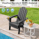 2-Day Delivery Foldable Weather Resistant Patio Chair with Built-in Cup Holder